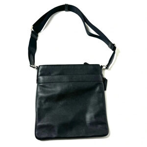 Coach Charles Crossbody Black Calf Leather Bag F54780 Unisex Bag